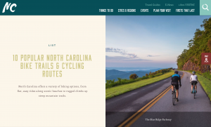 Top BIcycle Paths and Trails in North Carolina