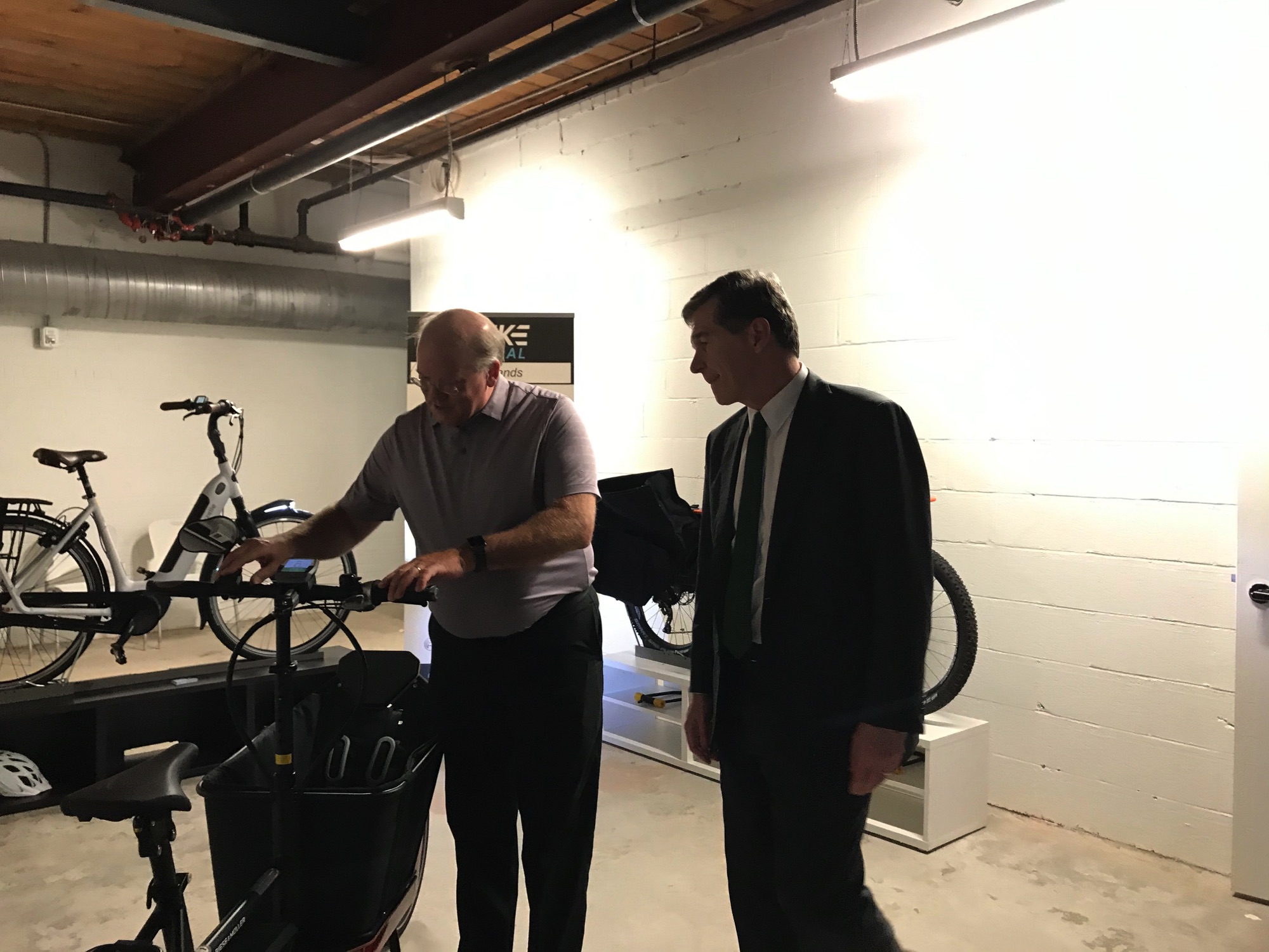 eBike Central and Governor Roy Cooper in Belmont NC