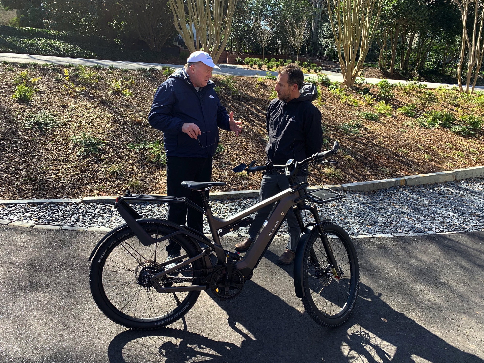 eBike Central's Joe Michel with Hal in Greenville SC