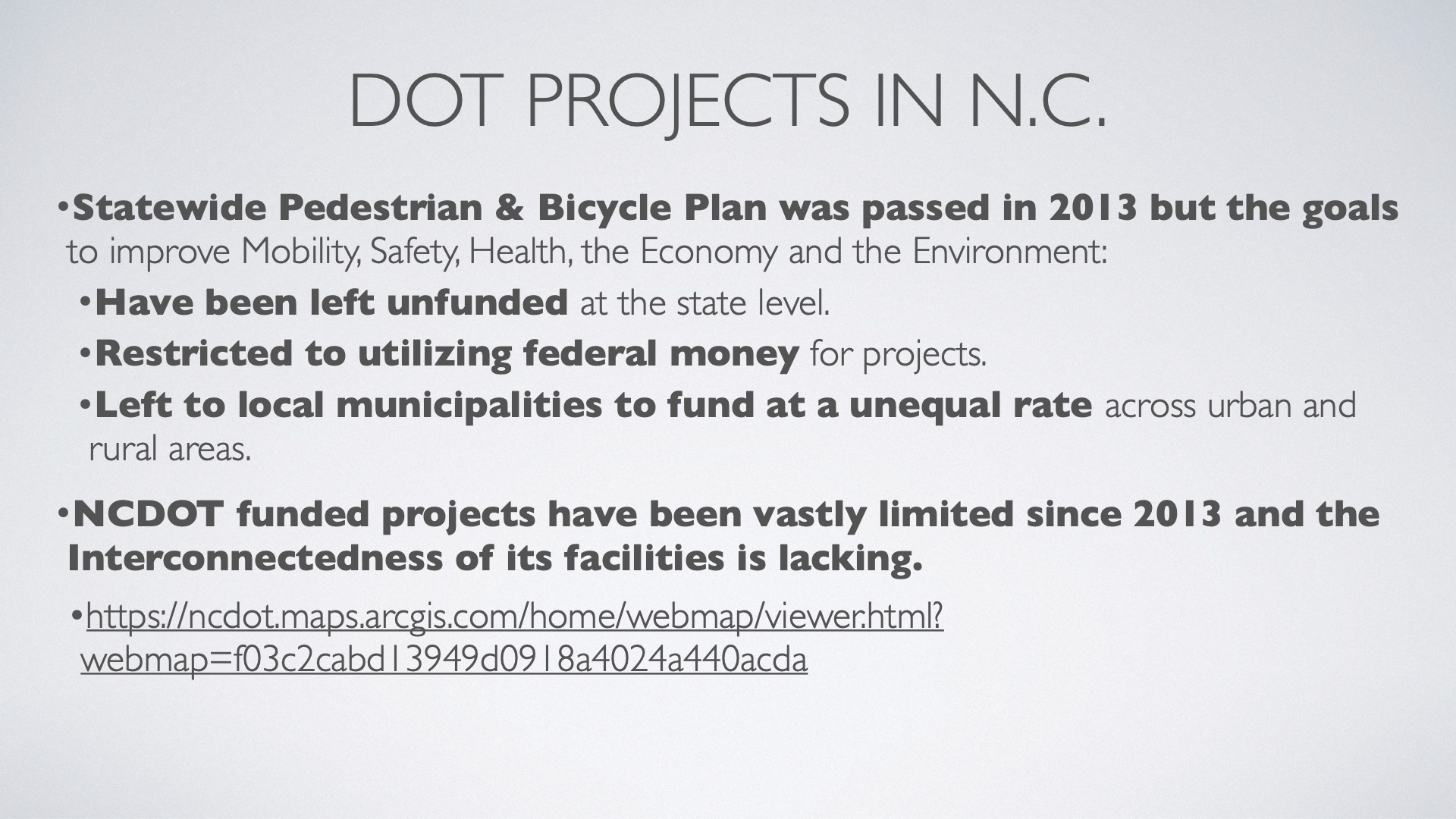 NCDOT Presentation - Electric Bicycles in NC