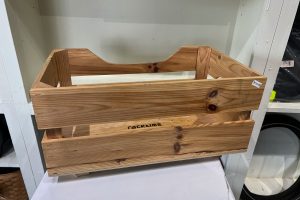 Racktime - Wooden Crate Bin, requires Racktime compatible rack